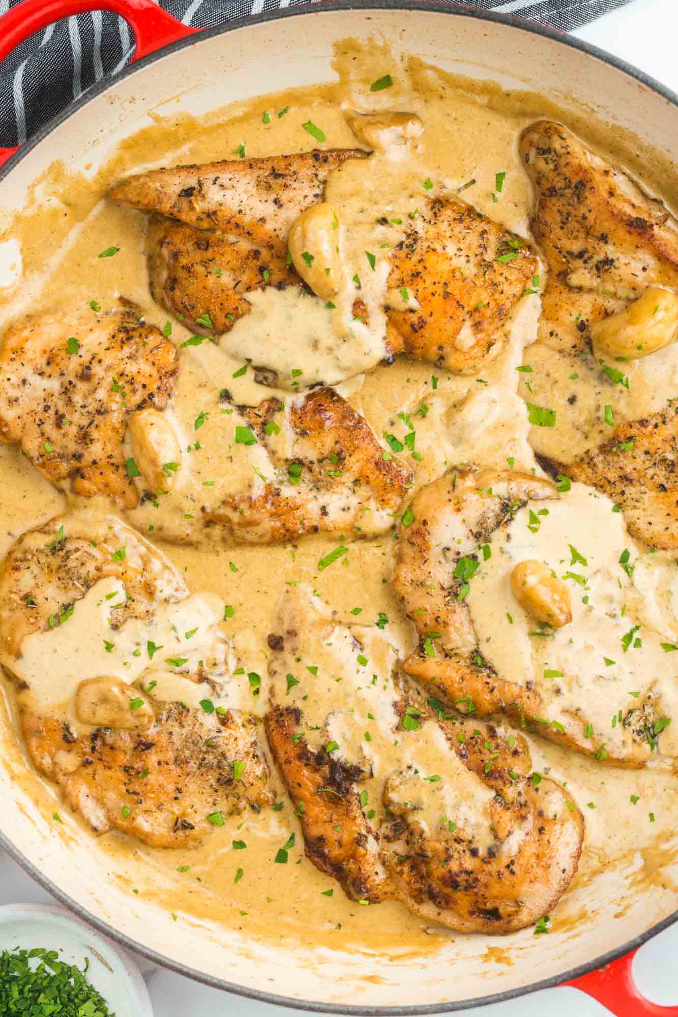 Creamy Garlic Chicken Bake with Herbs