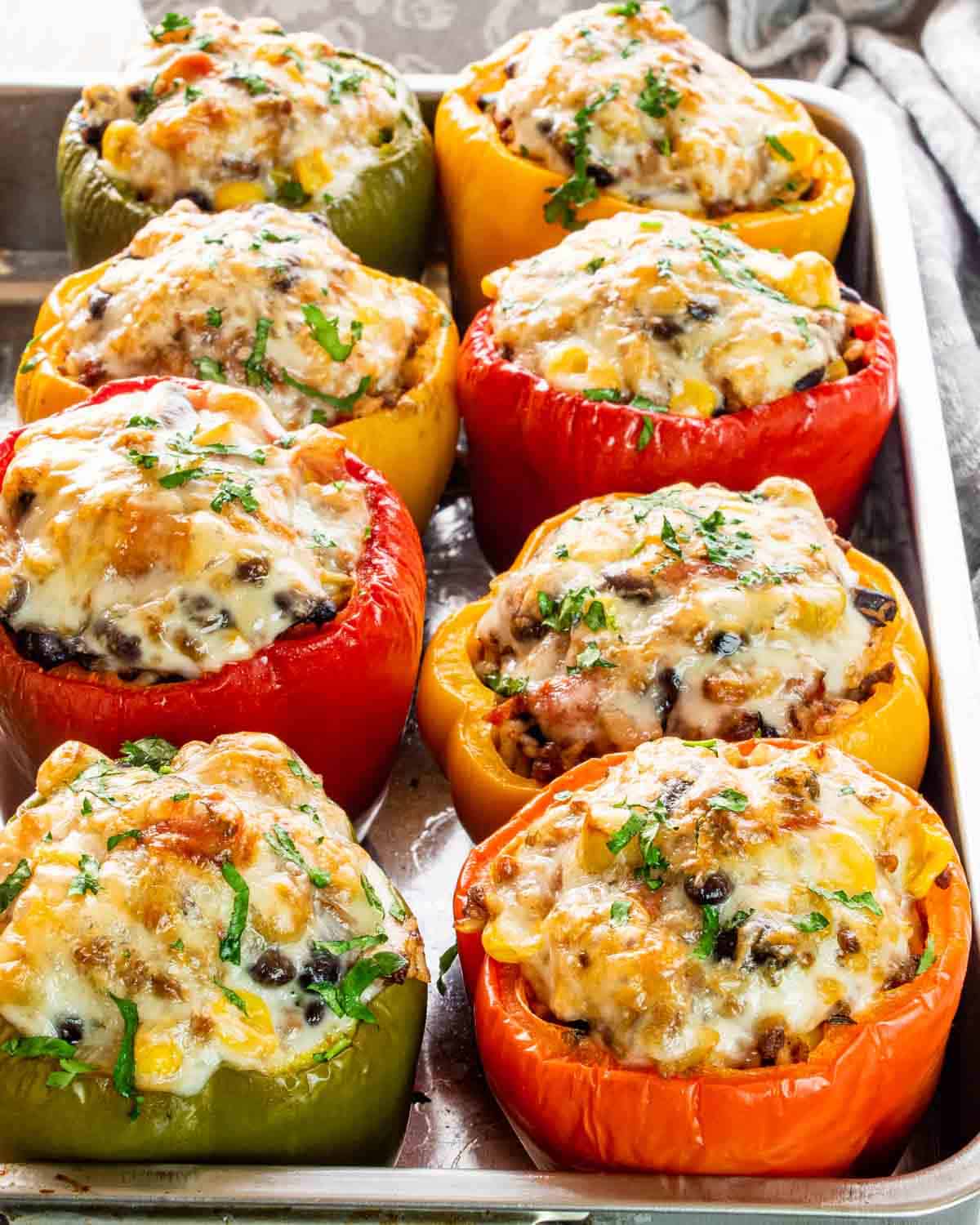 Stuffed Bell Peppers with a Southwestern Flair